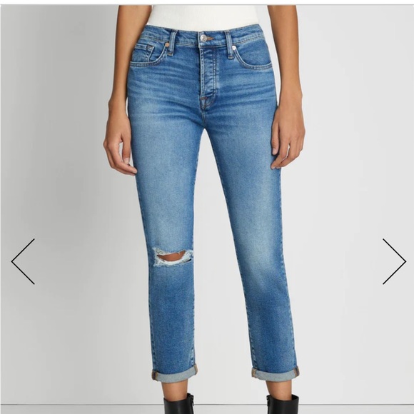 7FAMK NWT Luxe Vintage Josefina in Lyme. - Picture 10 of 13